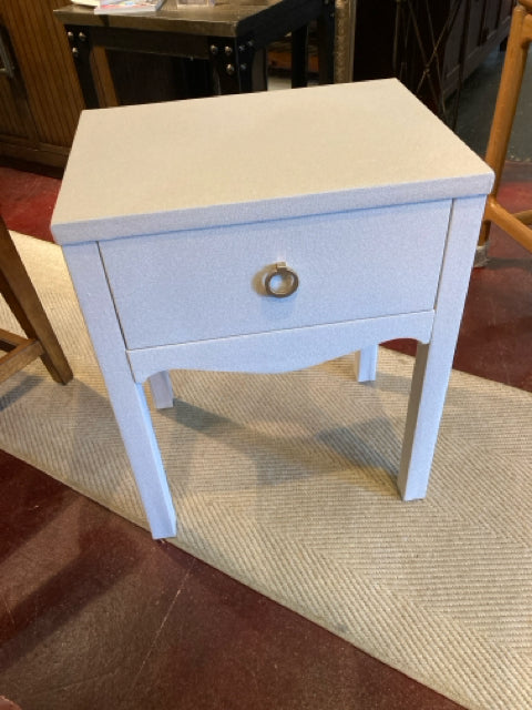 Lillian August Linen Drawer Cream Nightstand