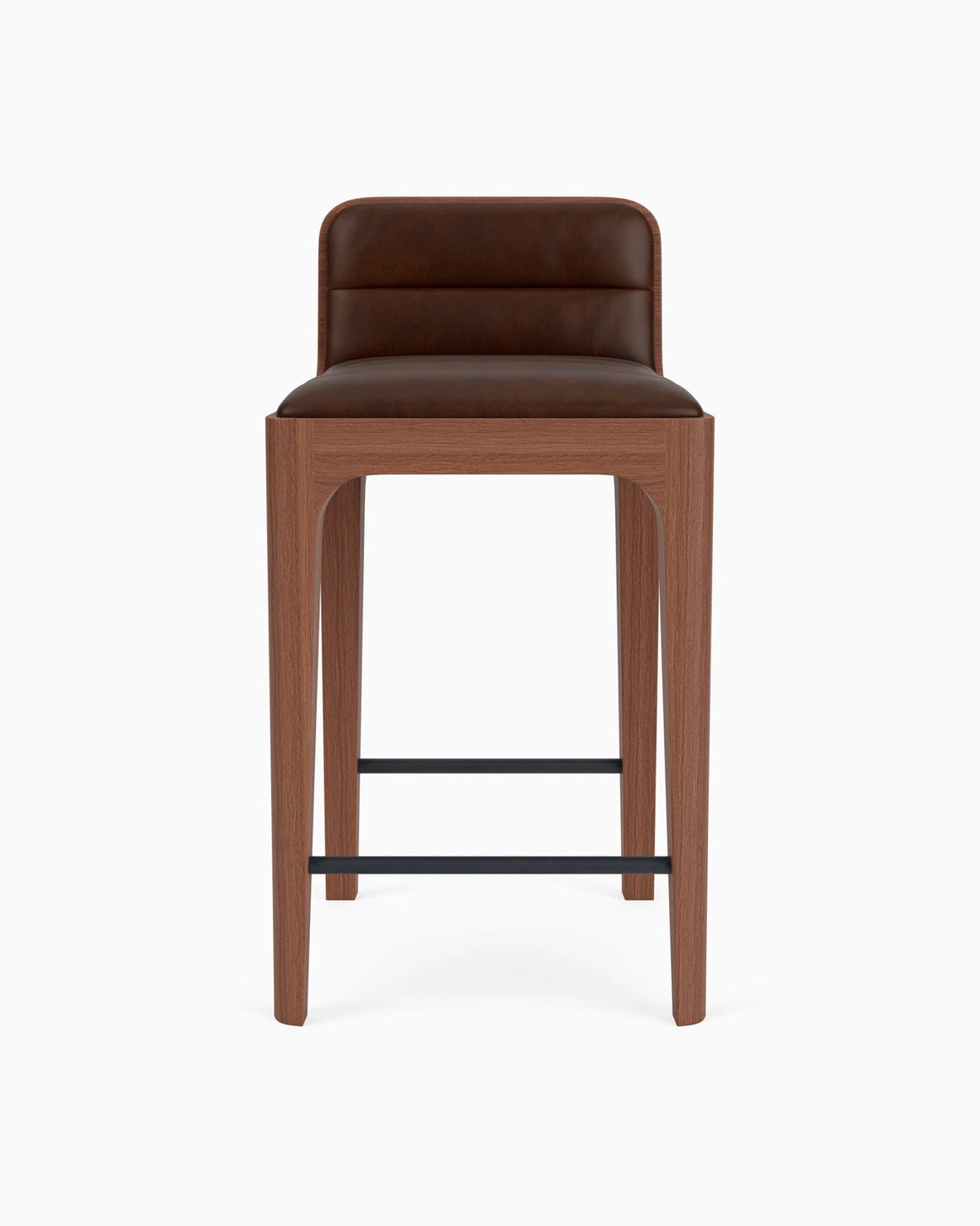 Denver Modern Modern Wood/Leather Brown Barstool/Bar Stool D2YQ932B