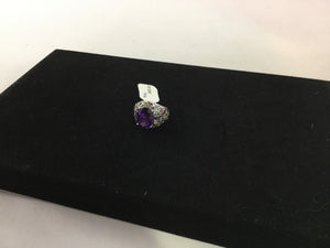 Purple Rhinestone Ring