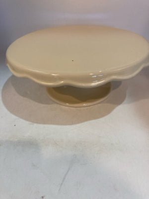 Circo Cream Ceramic Cake Plate/Stand