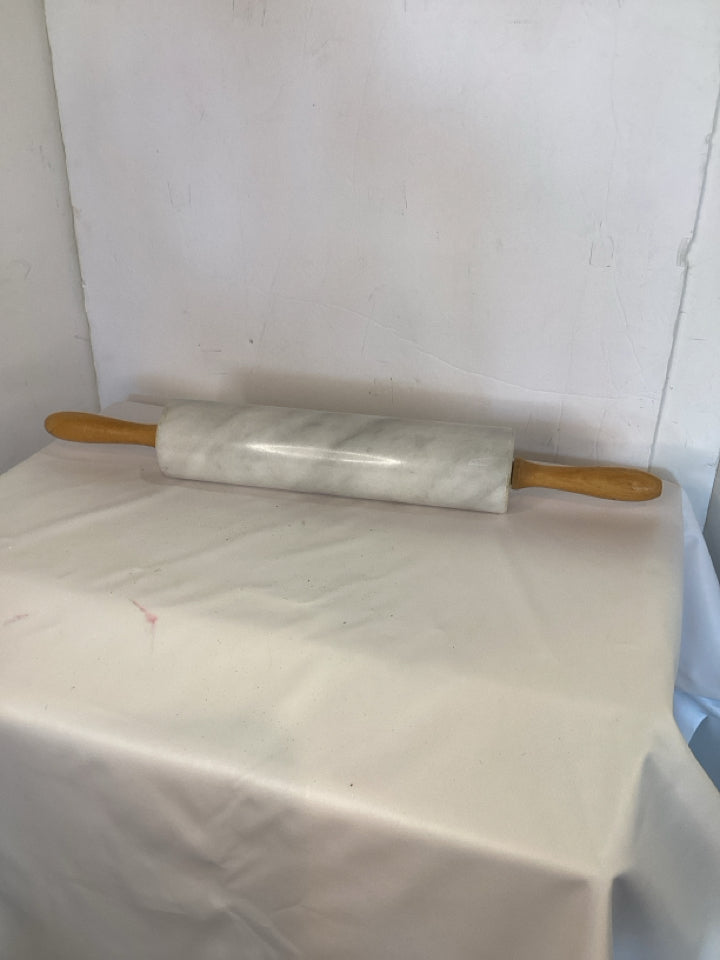 White Marble Rolling Pin