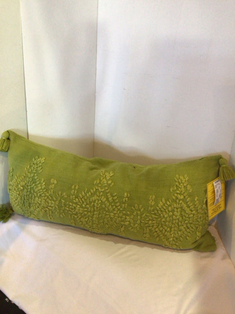 Green Cotton Down Filled Pillow