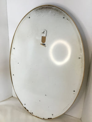 Vintage Gold Resin Oval Mirror