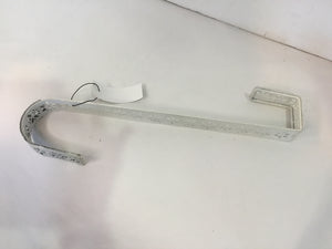 Wreath Hanger White Metal Christmas Snowflake Holiday Item