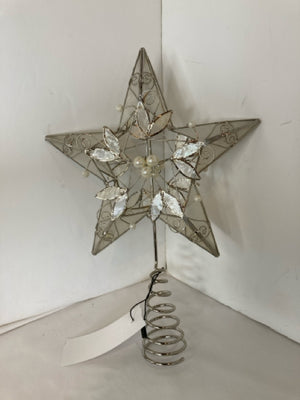 Tree Topper White Star Holiday Item