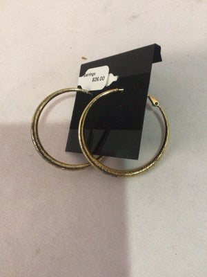 Metal Gold Hoops Earrings