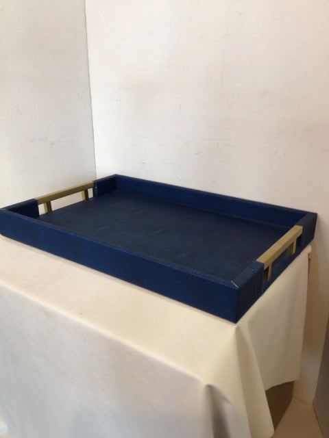 Home Redifined Navy Snakeskin Tray