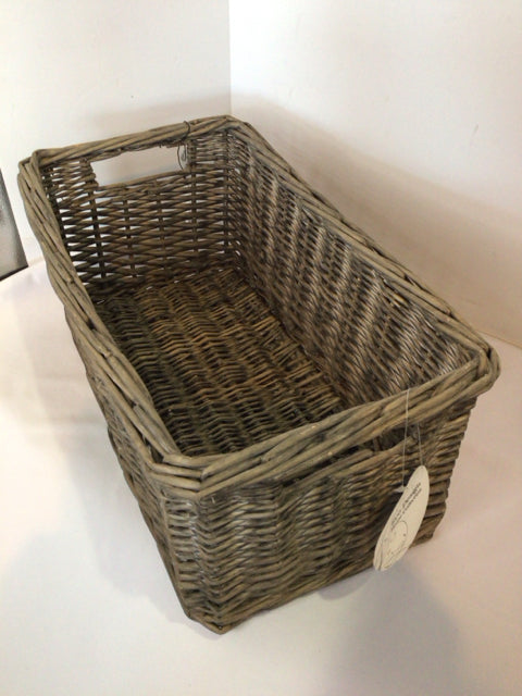 Greige Wicker Basket