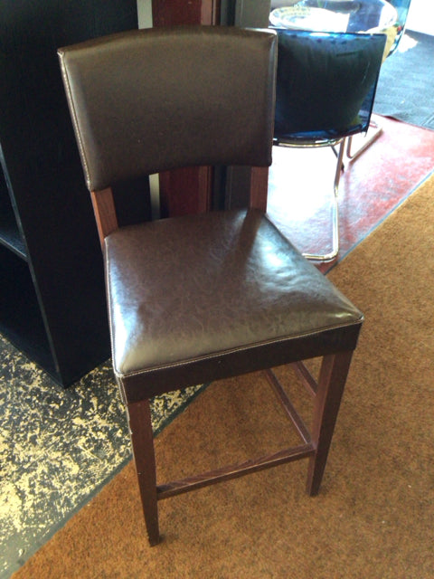 Vinyl Bar Height Brown Barstool/Bar Stool