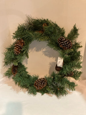 Wreath Green Pine Cone Holiday Item