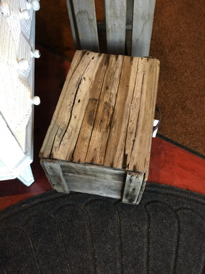 Rustic Gray Wood Drawer