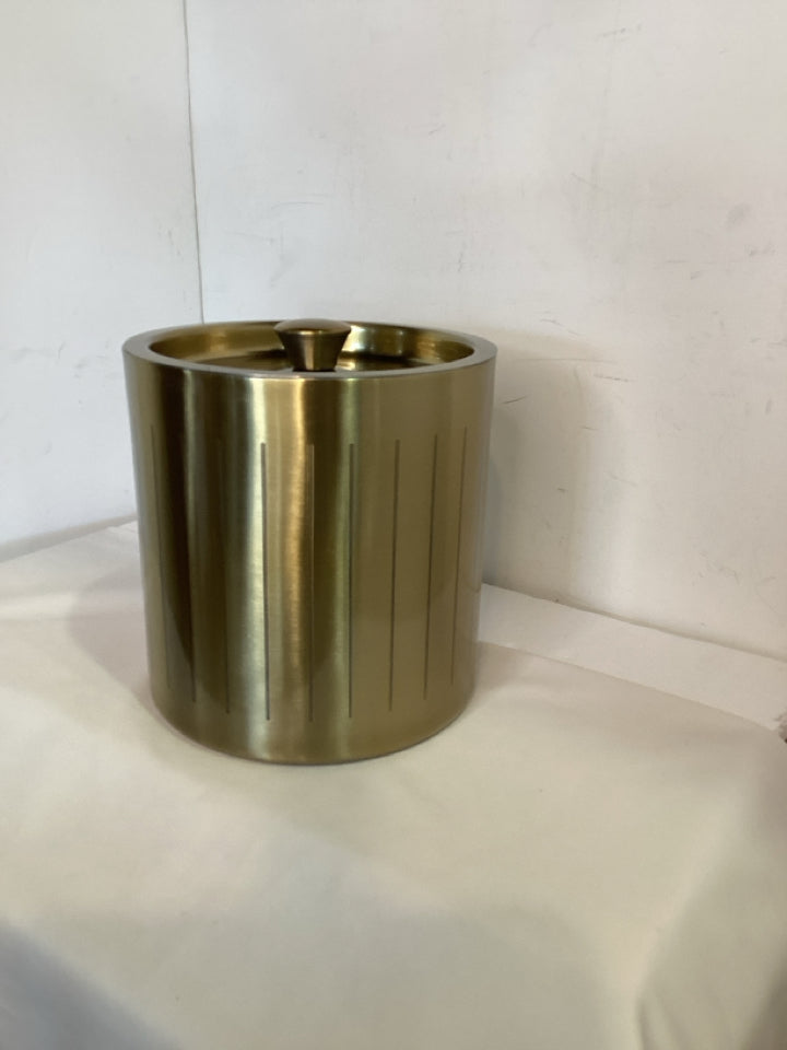 Project 62 Antiqued Gold Metal Ice Bucket