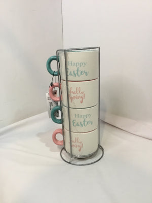 Set of 4 Ceramic Easter Mug