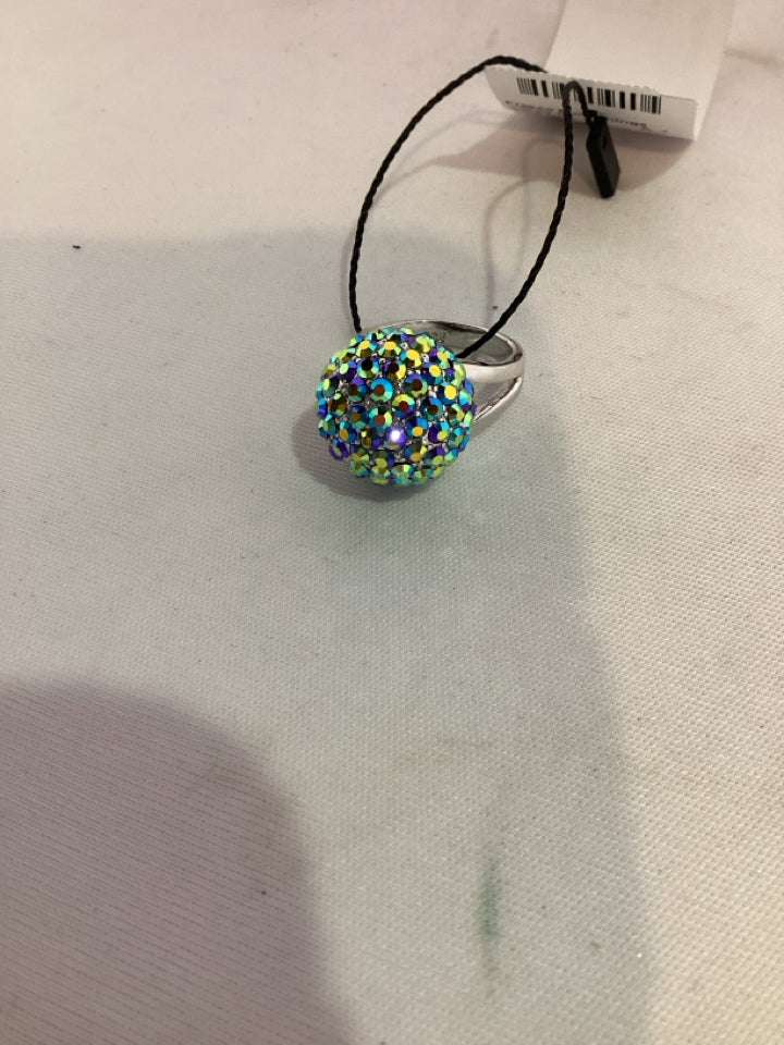 Silver Rhinestone Ring