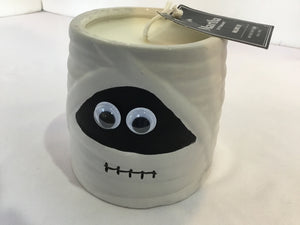 Martha Stewart Halloween Black/White Ceramic Candle Holiday Item