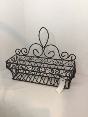 Bronze Metal Swirl Basket