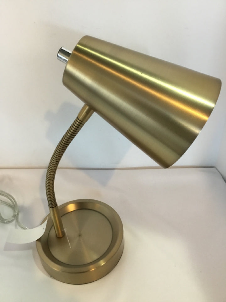 Vintage Desk Gold Metal Lamp