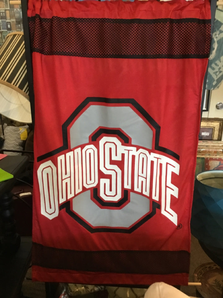 Red/Black Polyester Ohio State Flag