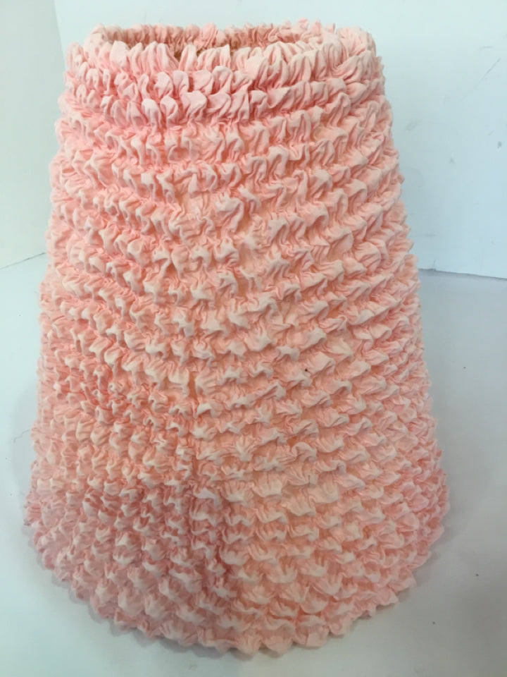Pink Puckered Lamp Shade