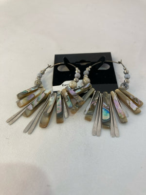 Gray Beads Earrings