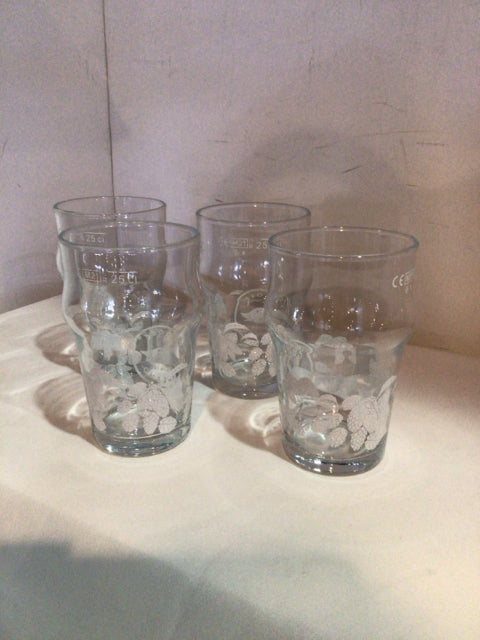 Goose Island Set of 4 Clear Juice Glasses