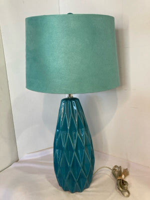 Aqua Ceramic Honey Comb Lamp