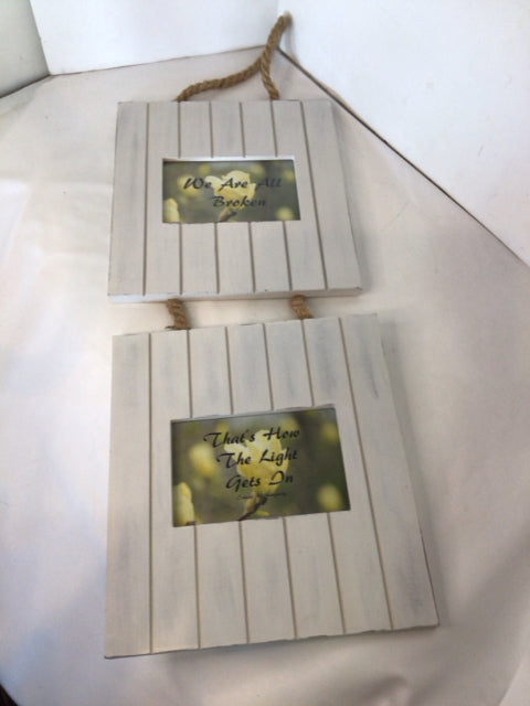 Hanging Wood Cream Wall Decoration Art