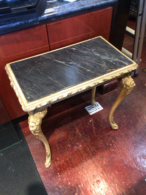 Marble Top Face As Is Brown/black Table