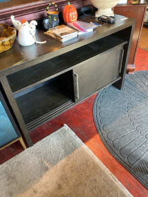 West Elm As Is Wood TV Black Buffet/Sideboard