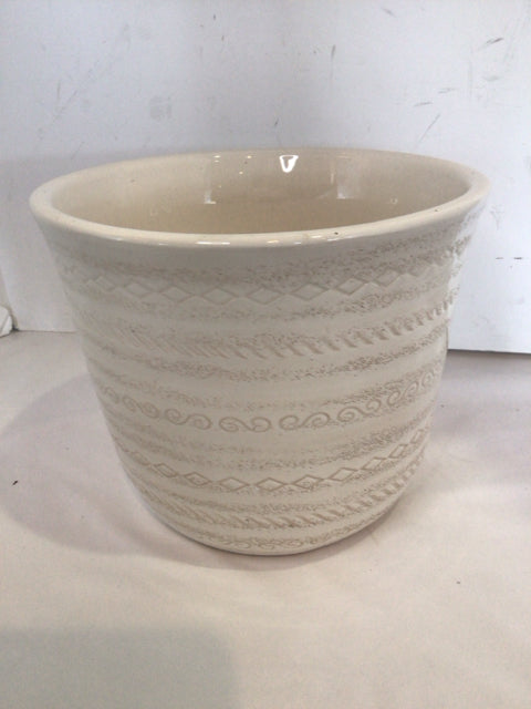 Cream Ceramic Planter