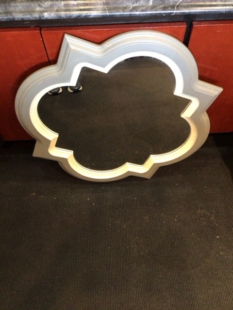 Gray Wood Mirror