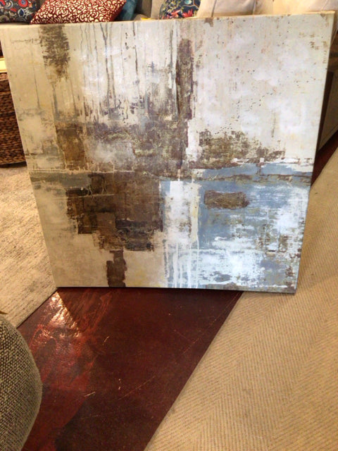 Abstract Metallic Stretch Canvas Art