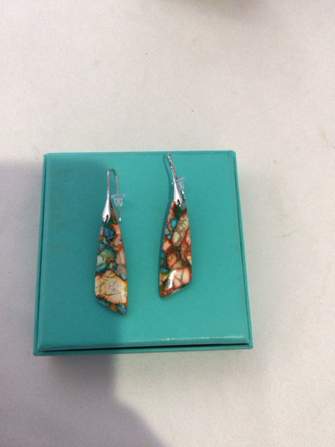 Multi-Color Stone Earrings
