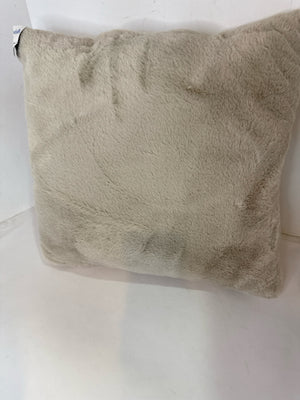 Gray Faux Fur Pillow
