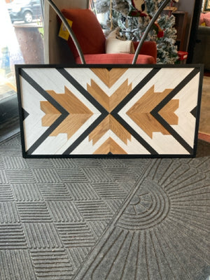 Artisan White/Black Wood Framed Art