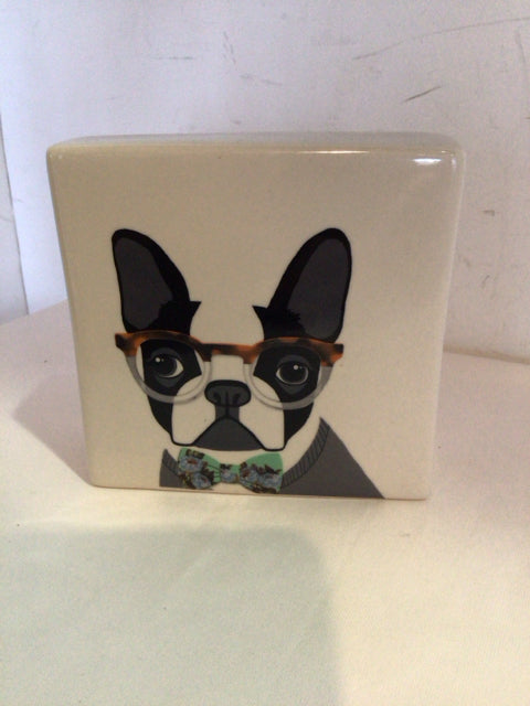 Cream Ceramic Dog Misc