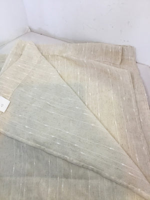 Pair Tan Sheer Draperies/Curtains