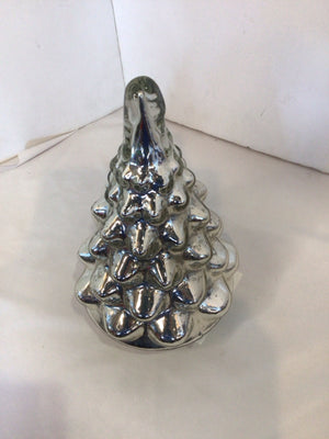 Christmas Silver Mercury Glass Tree Holiday Item