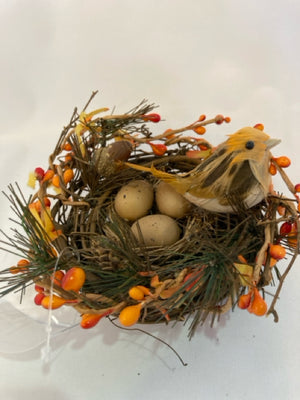 Fall Brown/Orange Grapevine Nest Bird Bird