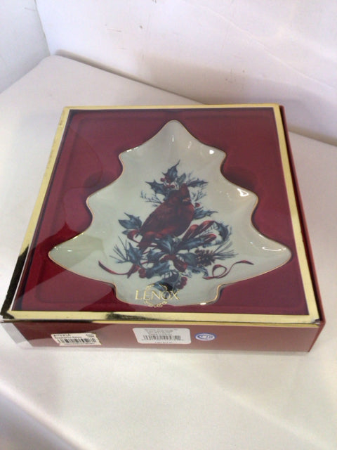 Lenox Bowl White/Green China Tree Holiday Item