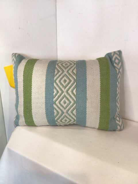 Blue/Green Stripe Pillow