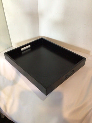Black Wood Handles Tray