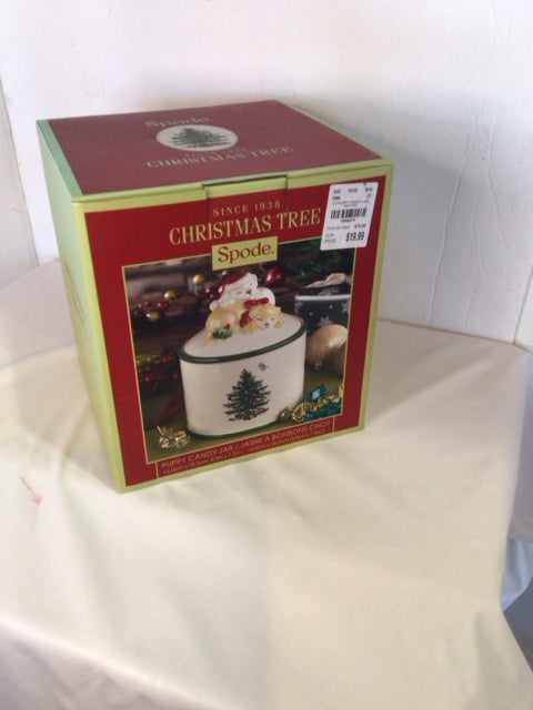 Spode Christmas White Puppy Holiday Item