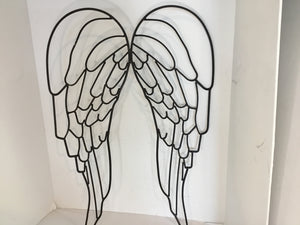 Iron Wings Black Wall Decoration Art