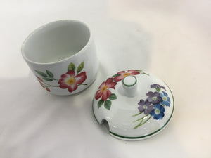 Royal Worcester Lidded White/Multi Floral Bowl