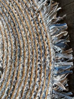 Rag Denim Blue/Tan Rug
