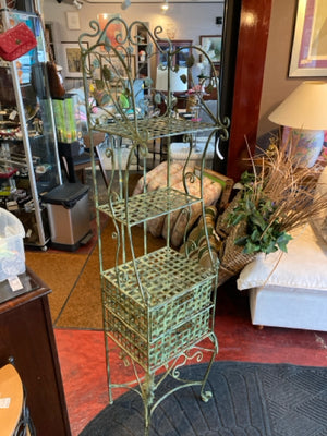 Green Metal Shelf