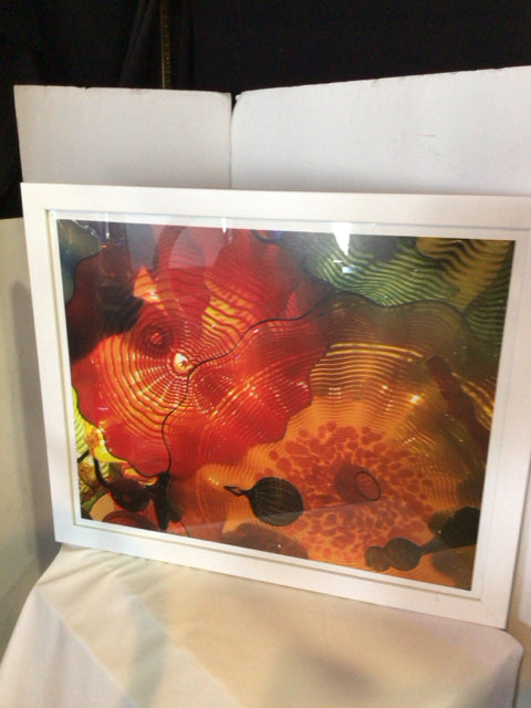Print Black/Orange Framed Art