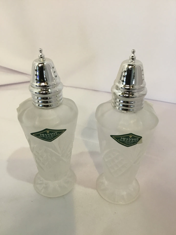 Shannon Crystal Pair Frosted Crystal Salt & Pepper