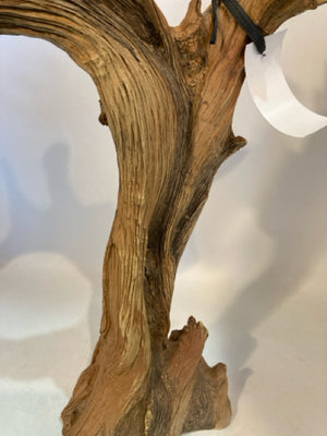 Taper Brown Resin Wood Grain Tree Candelabra